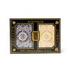 Kem Arrow Playing Cards: Bridge Size, Black & Gold, Super Index, 2-Deck Set