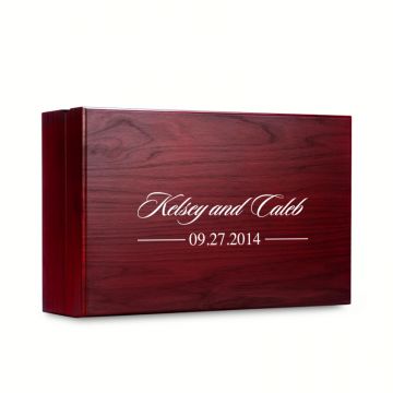 Custom Mahogany Card Box