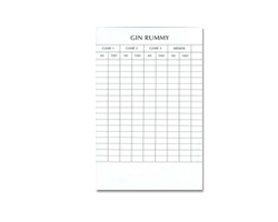 Gin Score Pads: 50 Sheets/Pad